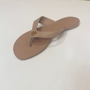 Tory Burch Tan Sandals Classic Thong Design